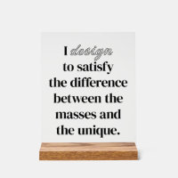 I Design Acrylic Sign