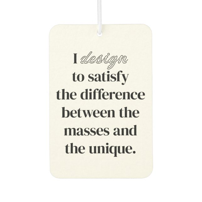 I Design Air Freshener (Front)