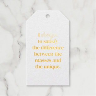 I Design Foil Gift Tag