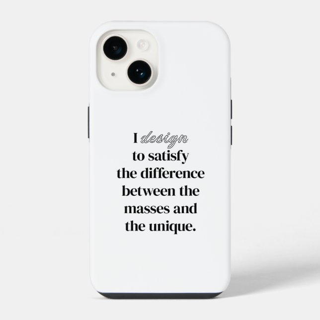 I Design iPhone Case (Back)