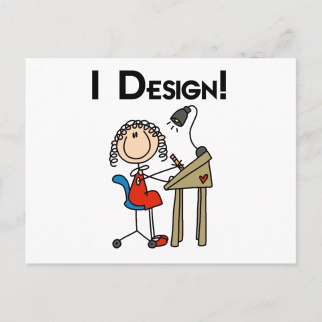 I Design Tshirts and Gifts Postcard (Front)
