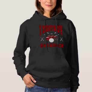 I Destroy Silence Marching Band Percussion Drummer Hoodie