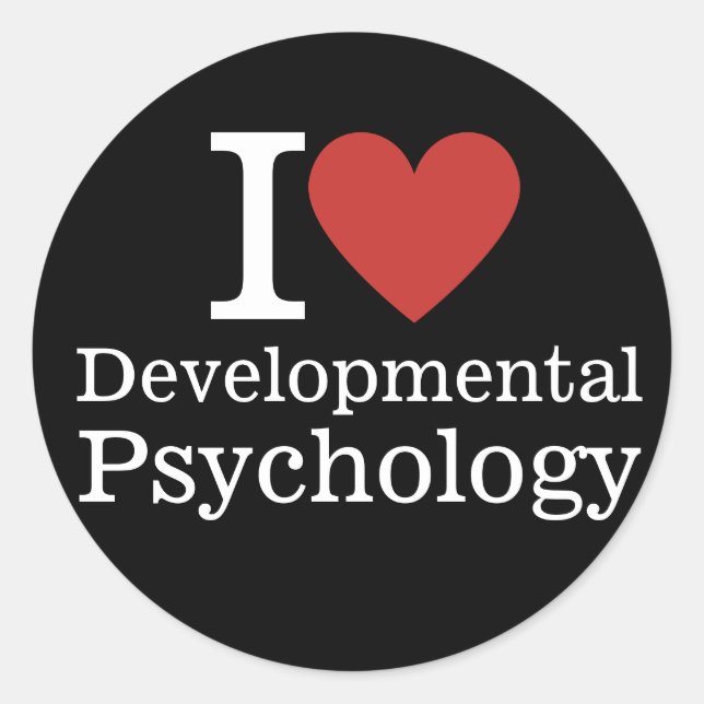  I ❤️ Developmental Psychology Students/Faculty Classic Round Sticker (Front)