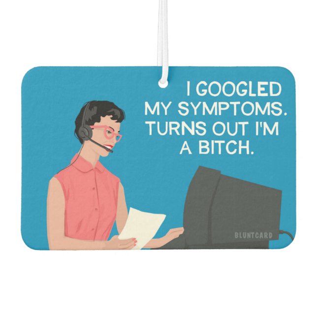 I did a self search! - Funny  Car Air Freshener (Front)