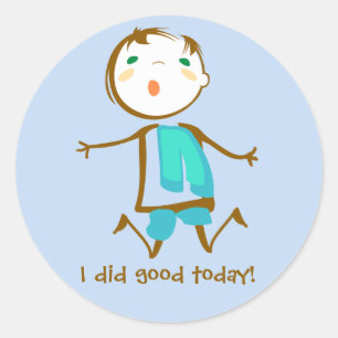 I did good today classic round sticker