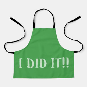 I Did It Green Apron