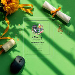 "I did IT" Modern Computer Science Graduation Acrylic Invitations<br><div class="desc">Celebrate your computer science graduate in style with this sleek acrylic I Did IT graduation invitation! Featuring a stylish design with a graduation cap on a computer mouse, a diploma, and a champagne glass, this invitation is perfect for honouring the hard work of future IT professionals, software engineers, and tech...</div>