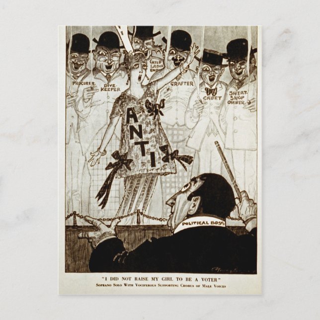 I Did Not Raise My Girl to be a Voter Postcard (Front)