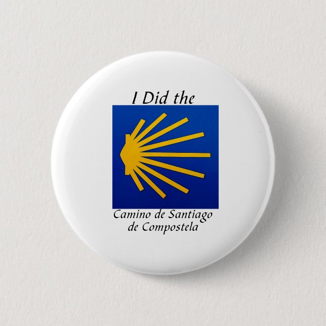I Did the Camino de Santiago 6 Cm Round Badge (Front)
