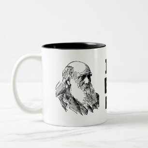 I Didn’t Evolve For This - Funny Darwin Coffee M Two-Tone Coffee Mug