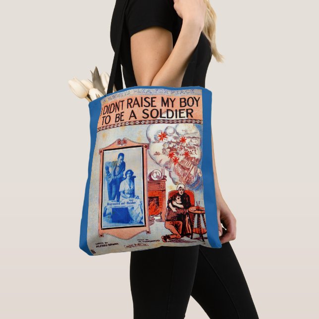I Didn’t Raise My Boy to Be a Soldier sheet music Tote Bag (Close Up)