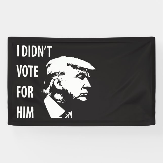 I didn’t vote for Trump Banner (Horizontal)