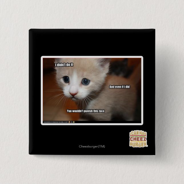 I didn't do it. 15 cm square badge (Front)