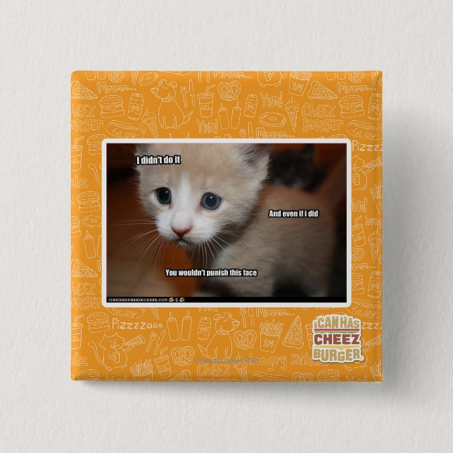 I didn't do it. 15 cm square badge (Front)