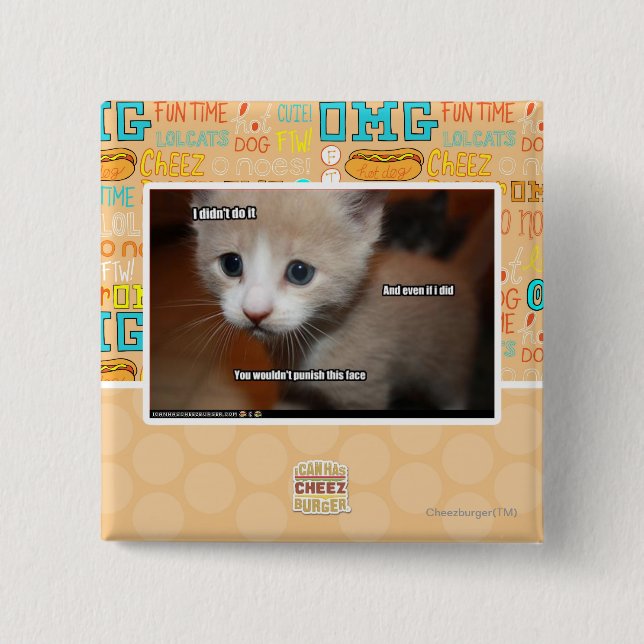 I didn't do it. 15 cm square badge (Front)