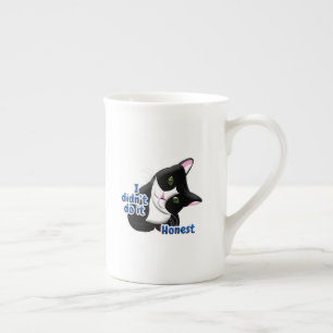 I didn't do it Cat Bone China Mug
