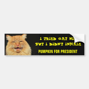 I Didn't Inhale Bumper Sticker