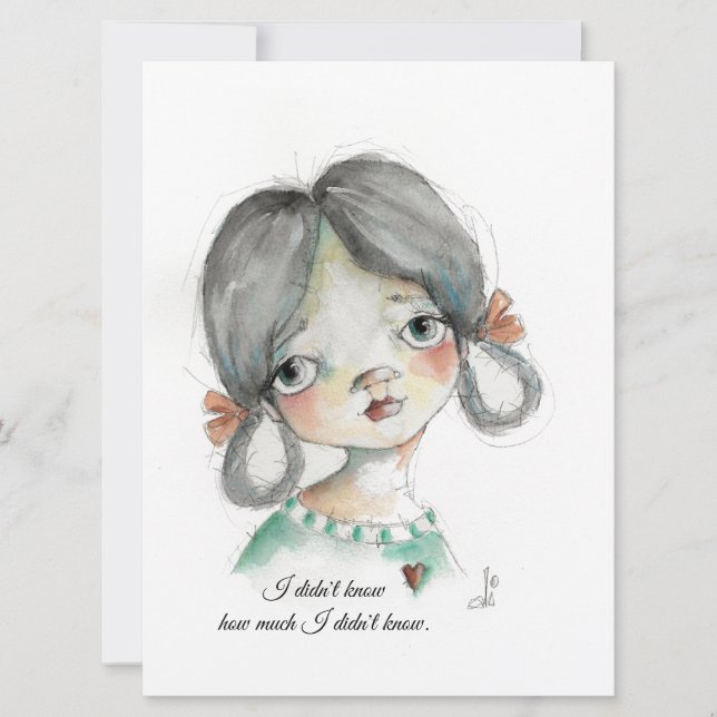 I Didn't Know - Flat Frameable Card (Front)