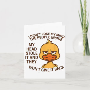 I Didnt Lose My Mind The People Inside My Head Sto Card