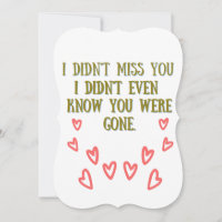 I Didn't Miss You Love