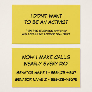 "I Didn't Want to Be An Activist" Now I Make Calls