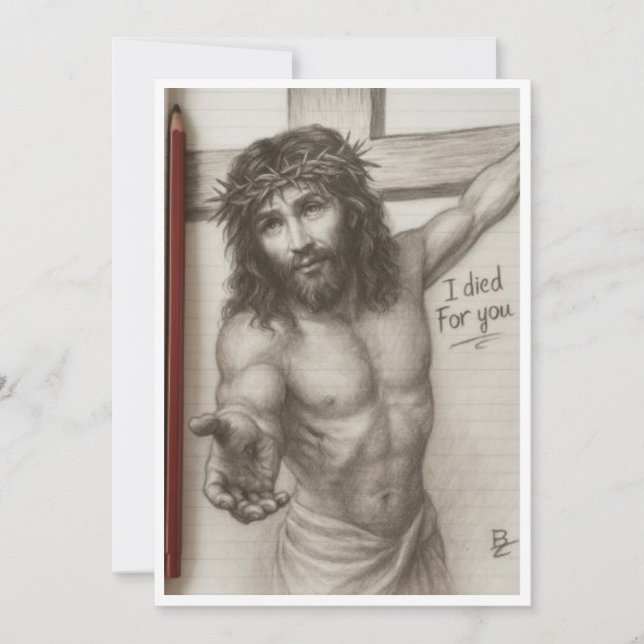 I Died For You Holiday Card (Front)