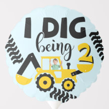 I Dig Being 2 Birthday Construction