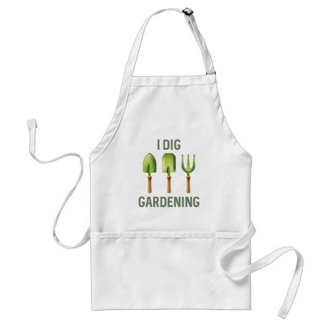 I Dig Gardening Standard Apron (Front)
