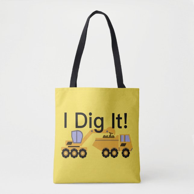 I Dig It Design - Custom All-Over-Print Tote Bag (Front)