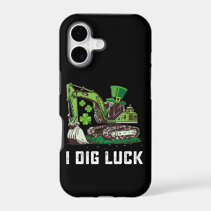 I Dig Luck Excavator St Patrick's Day Irish