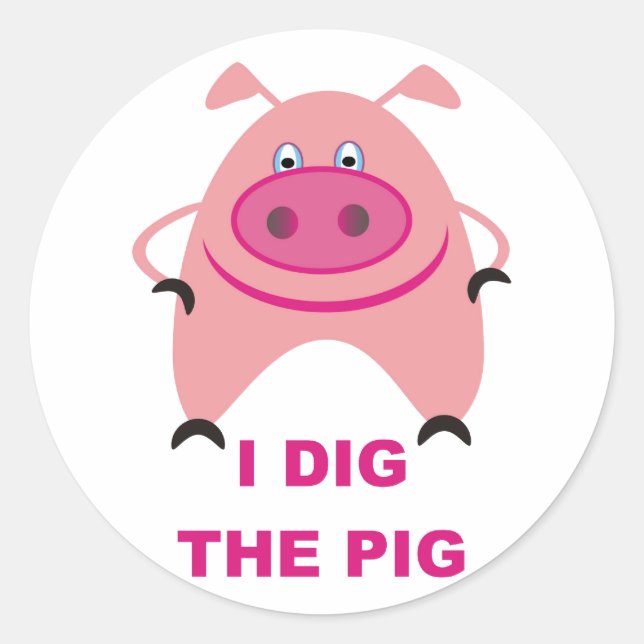 I Dig The Pig Sticker Sheet (Front)