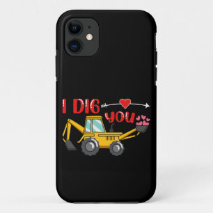 I Dig You Backhoe Valentine Case-Mate iPhone Case