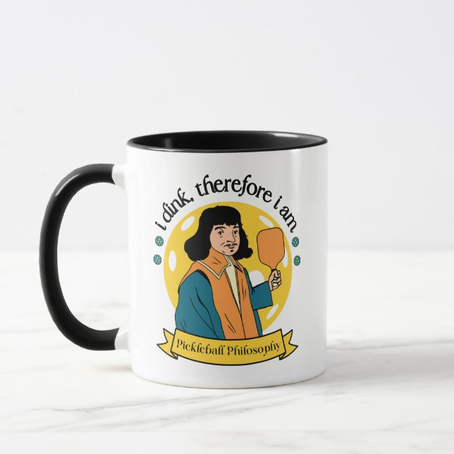 i dink therefore i am  mug (Left)