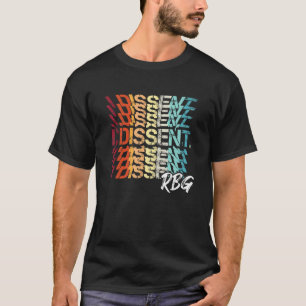 I Dissent rgb Retro Distressed T-Shirt