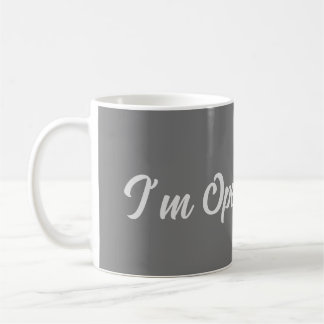 I ditched the hair dye, and am now openly grey. coffee mug