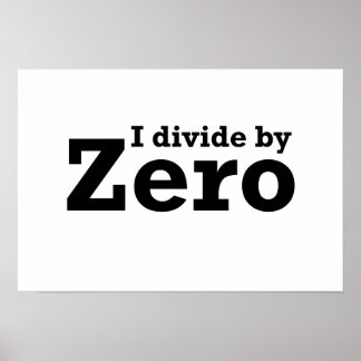 I Divide by Zero Poster