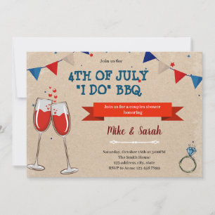 I DO 4th of july invitation