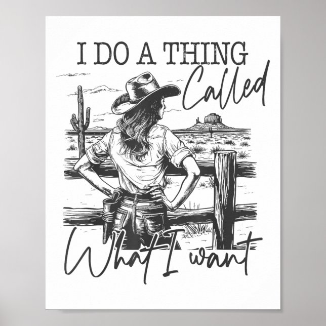 I Do A Thing Called What I Want  Poster (Front)