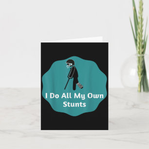 I Do All My Own Stunts American Football Card