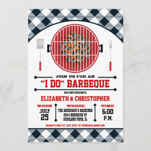 "I Do" Barbecue Grill Invitation