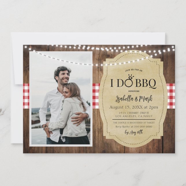 I Do BBQ Barbecue Bridal Shower Invitation (Front)