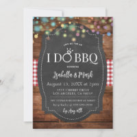 I Do BBQ Barbecue Bridal Shower Invitation