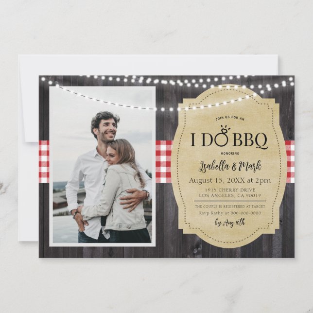 I Do BBQ Barbecue Bridal Shower Invitation (Front)