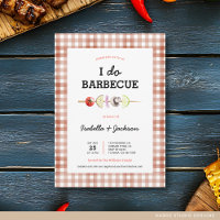 I DO BBQ Barbecue Wedding Shower Invitation