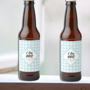 I Do BBQ Beer Bottle Label