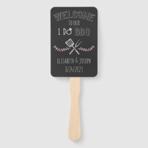 I Do BBQ Bridal & Wedding Shower Hand Fan