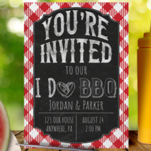 I Do BBQ Bridal & Wedding Shower Invitation
