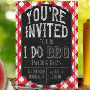 I Do BBQ Bridal & Wedding Shower Invitation