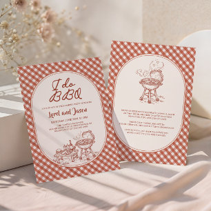 I Do BBQ Couple Shower Engagement Party Invitation