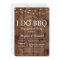 I DO BBQ Engagement Couples Shower Wood Invite